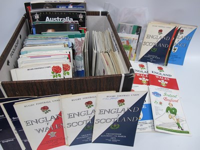 Lot 531 - England Rugby Union Programmes 1971-2008 Home...