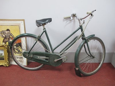 Lot 1541 - Raleigh Bicycle, circa mid XX Century, green...