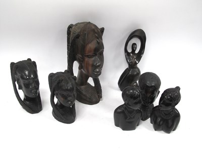 Lot 1395 - A Group of Seven Southern African Hardwood...