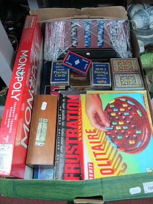 Lot 1082 - Vintage board games and poker sets, including...