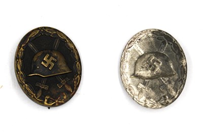 Lot 642 - WWII German Third Reich Early Silver Wound...