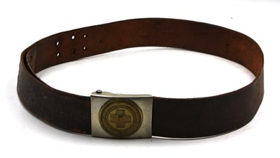 Lot 570 - WWII German Third Reich Red Cross Belt & Buckle