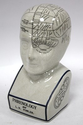 Lot 1492 - A Modern Pottery Phrenology Head, 30cm high.