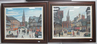 Lot 1566 - Terry Gorman, local interest framed prints:...