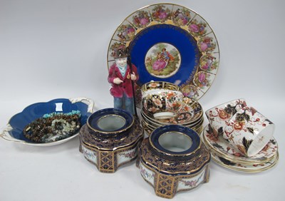 Lot 1299 - Imari Teaware, Coalport figure, Dresden plate,...