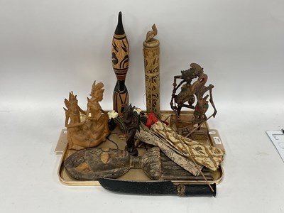 Lot 1403 - Indonesian Shadow Puppets, hand puppets,...