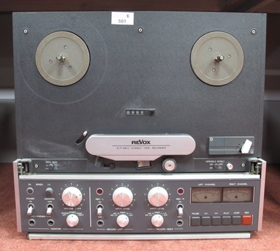 Lot 501 - A Revox B77 MK II Stereo Tape Recorder, grey,...