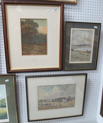Lot 1562 - G.A. Johnson, Fox Hunting Scenes, watercolours,...