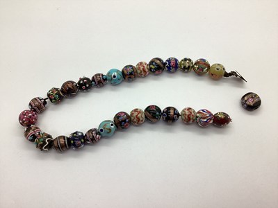 Lot 206 - A Vintage Lampwork Murano Glass Bead Necklace,...