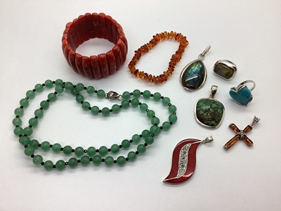 Lot 204 - Assorted Polished Hardstone Jewellery,...
