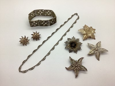 Lot 105 - A Collection of Filigree Jewellery, including...