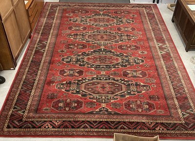 Lot 1626 - Art Deco Style Carpet, with four large centre...