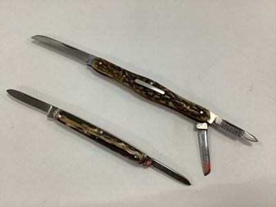 Lot 352 - Two Multi Blade Folding Pocket Knives, Eye...
