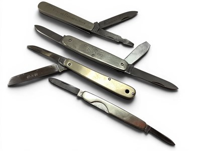 Lot 339 - Four Multi Blade Folding Pocket Knives,...