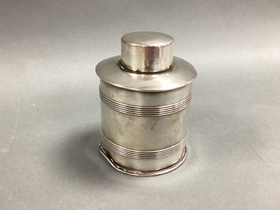Lot 56 - An Edwardian Hallmarked Silver Caddy /...