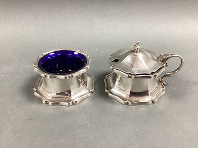 Lot 43 - A Hallmarked Silver Salt and Lidded Mustard,...
