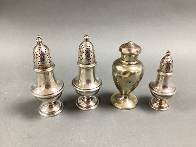Lot 9 - Four Hallmarked Silver Pepperettes, of...