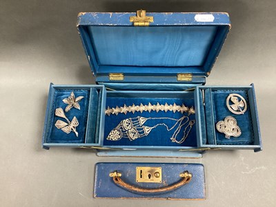 Lot 224 - A Decorative Filigree Panel Necklace, between...