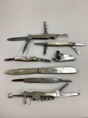 Lot 334 - Collection Of Seven Mixed Folding Pocket...