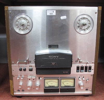 Lot 502 - A Sony TC-755 Closed Loop Dual Capstan Reel-to-...