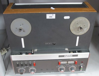 Lot 492 - A Revox A77 Reel to Reel Tape Recorder, Untested.