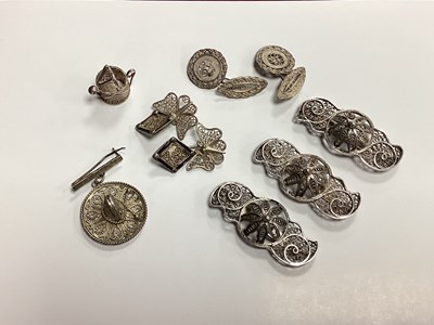 Lot 177 - A Collection of Assorted Filigree Jewellery,...