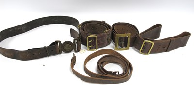 Lot 380 - Victorian British Army Service Belt & Buckle,...