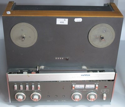 Lot 495 - A Revox A77 Reel to Reel Tape Recorder, wood...