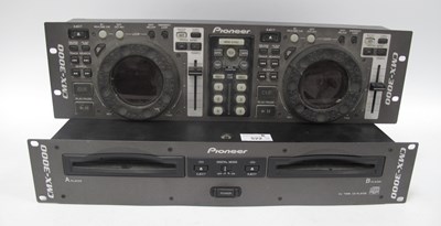 Lot 522 - A Pioneer CMX-3000 DJ Twin CD Player, together...