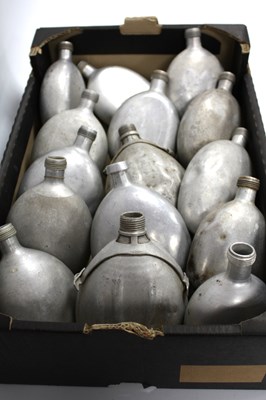 Lot 527 - WWII German & Italian Military Canteens (x 15),...