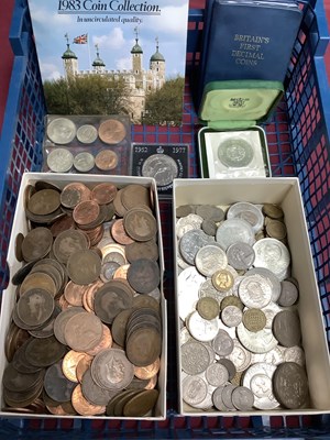 Lot 358 - Large Collection Of GB Coinage, includes GB...