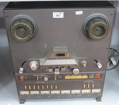 Lot 491 - A Tascam 38 reel to reel Tape Recorder, grey,...