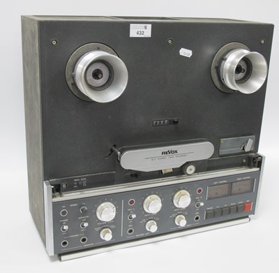 Lot 432 - A Revox B77 Stereo Tape Recorder, grey, Untested.