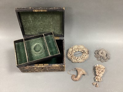 Lot 219 - A Collection of Assorted Filigree Brooches,...