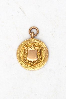 Lot 681 - Hallmarked 9ct Gold Medallion, with reverse...