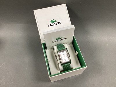 Lot 314 - Lacoste; A Modern Gent's Wristwatch, numbered...