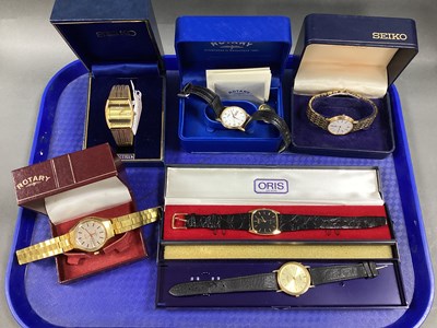 Lot 292 - Gold Plated Wristwatches, including Seiko,...