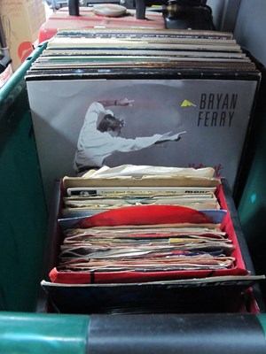 Lot 1070 - A Box of 50 Mixed LPs and 7” Singles, a mix of...