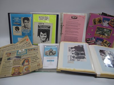 Lot 744 - Elvis Presley Five Files of Memorabilia,...