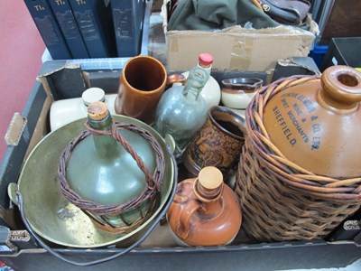 Lot 1090 - XIX Century Stoneware Bed Warmers,...
