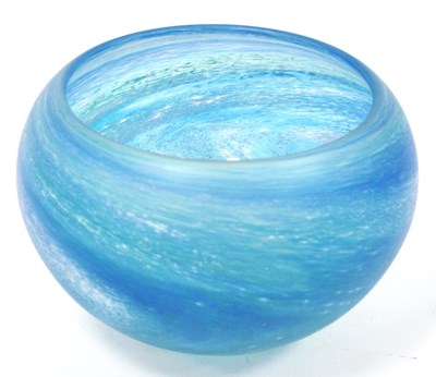 Lot 1315 - Malcolm Sutcliffe Studio Glass Bowl, with pale...