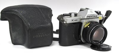 Lot 1385 - Asahi Pentax K1000 SLR camera with SMC...