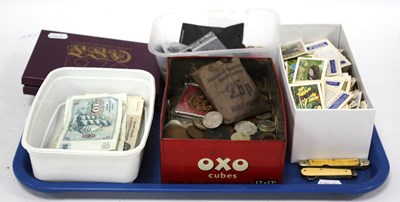 Lot 1464 - Collectables, including mixed world coins with...