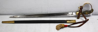 Lot 433 - Vintage German Army Dove Head Short Sword and...