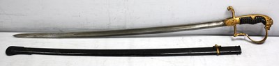 Lot 432 - German Army Artillery Officers Lion Head Sword...
