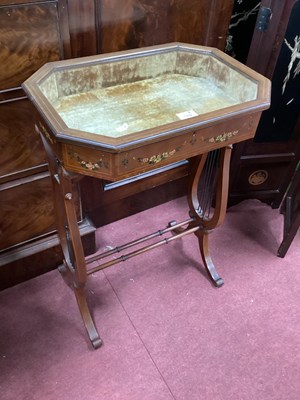 Lot 1502 - Early XX Century Mahogany Inlaid and Painted...