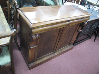 Lot 1492 - XIX Century Mahogany Chiffonier Base, top with...