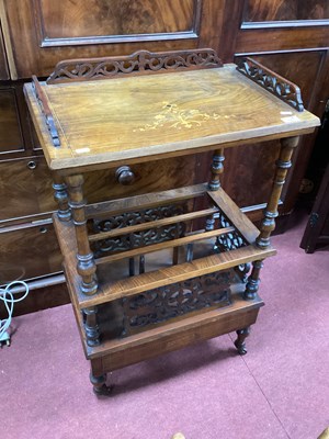 Lot 1501 - XIX Century Walnut Music Magazine Cabinet,...