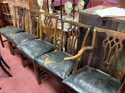 Lot 1507 - A Set of Six George III Style Dining Chairs,...