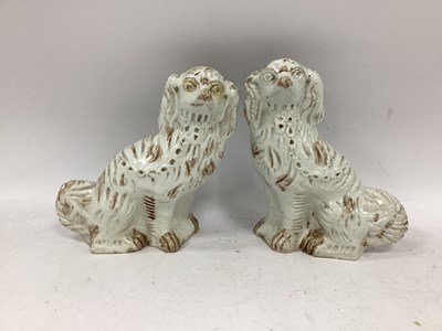 Lot 1154 - Pair of XIX Century Staffordshire Pottery...